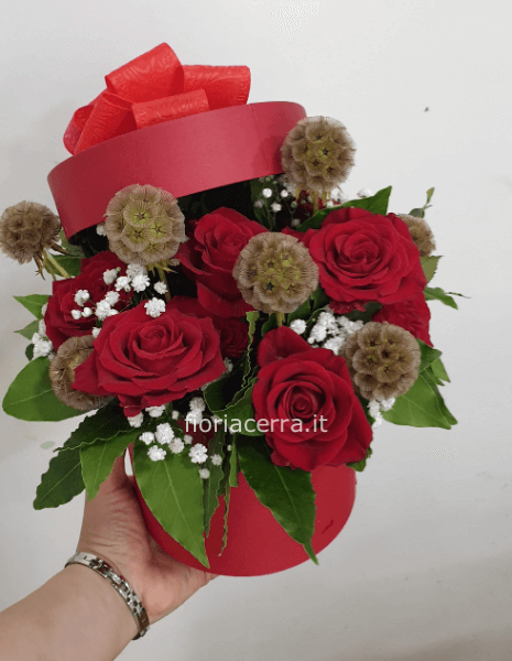 box con fiori misti